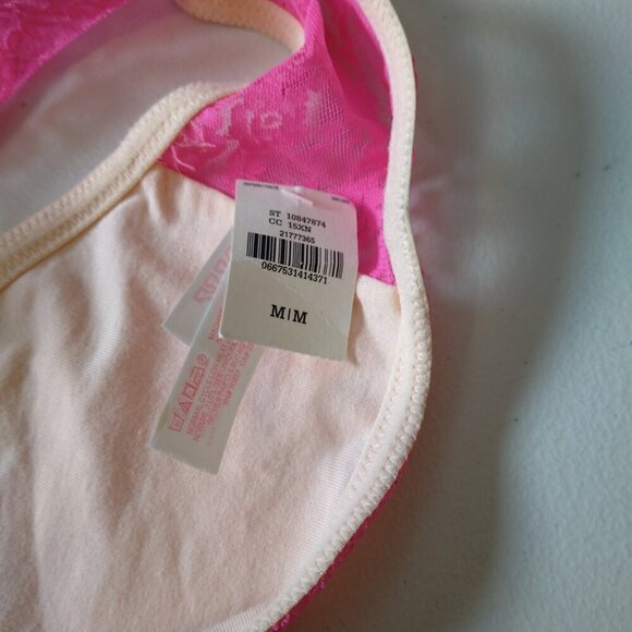 Victoria's Secret Pink Logo Women's Medium Lace Bandeau Tube Bra Top Strapless - Picture 5 of 7